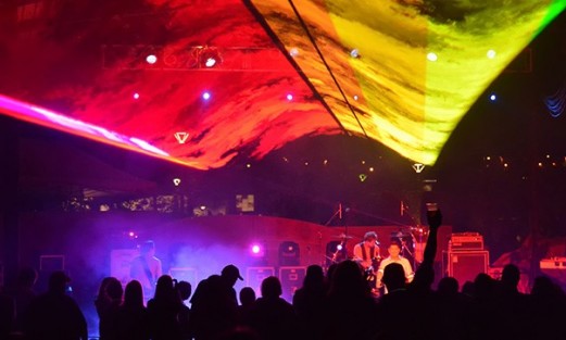 Outdoor laser event